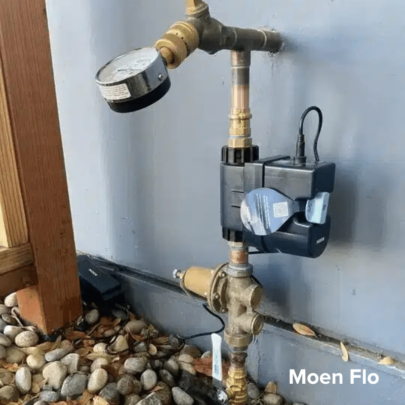 Moen Flo on outside of house