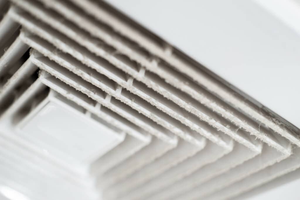 ceiling vent with dust